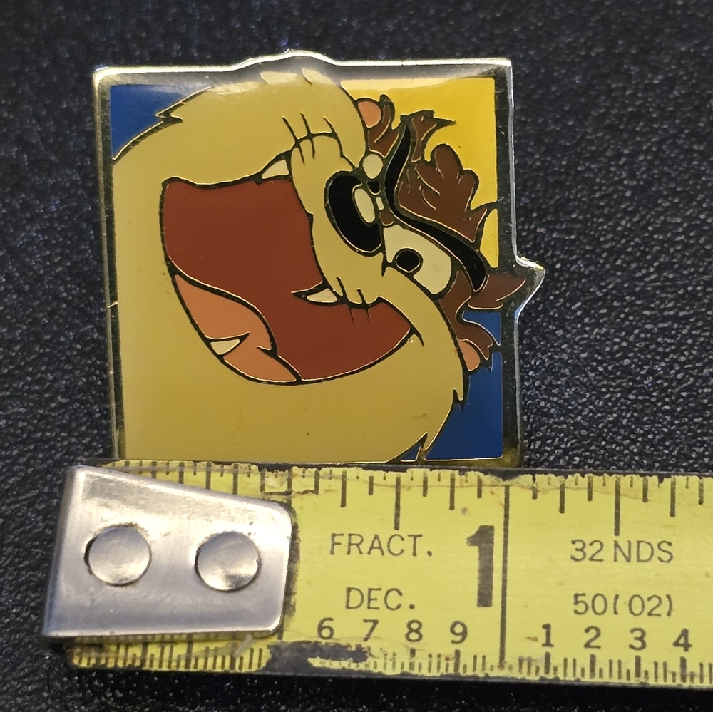 Warner Bros. Taz Enamel Pin - Blue and Yellow - Picture 3 of 4